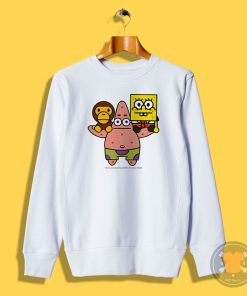 2008 Baby milo Bape X Spongebob Rare Sweatshirt