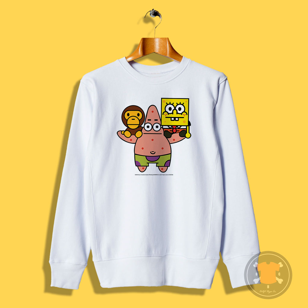Find Outfit 2008 Baby Milo Bape X Spongebob Sweatshirt for Today - Outfithype.com
