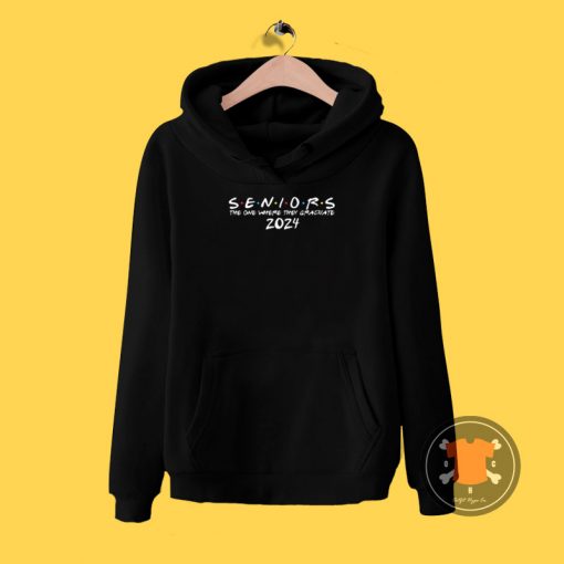 2024 Black The One Where They Graduate Seniors Hoodie