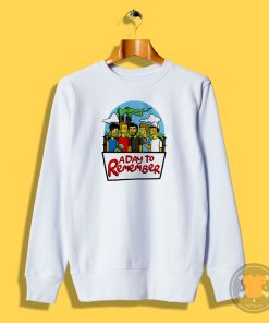 A Day To Remember Mens Simpsons Sweatshirt