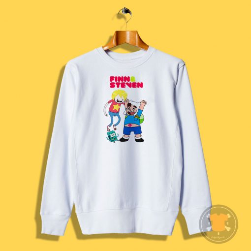 Adventure TIme Finn and Steven Universe Sweatshirt