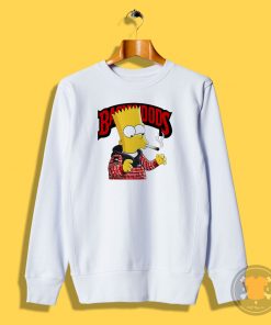 Backwoods Bart Simpson Smoking Sweatshirt