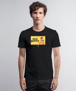 Bad Bunny Black and yellow T Shirt