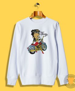 Betty Boop Biker Cartoon Sweatshirt