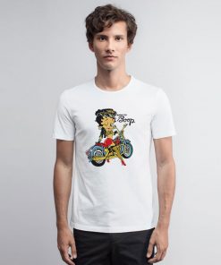 Betty Boop Biker Cartoon T Shirt