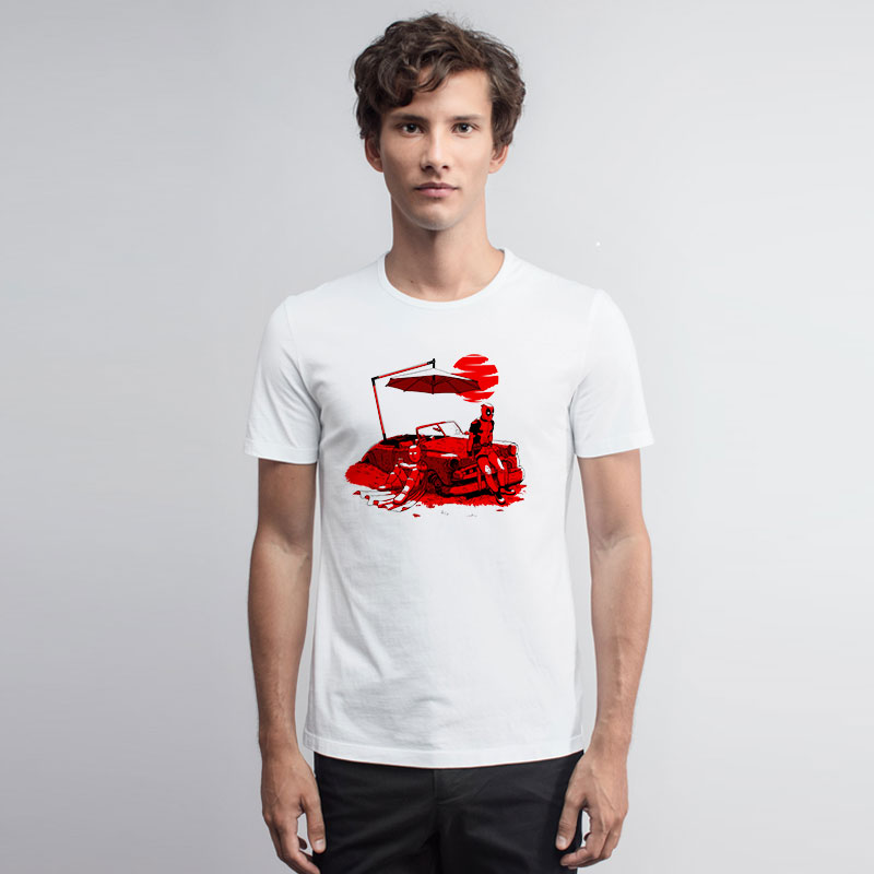 Bored in the car red T Shirt