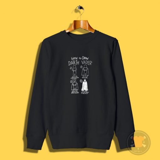How To Draw Darth Vader Star Wars Sweatshirt