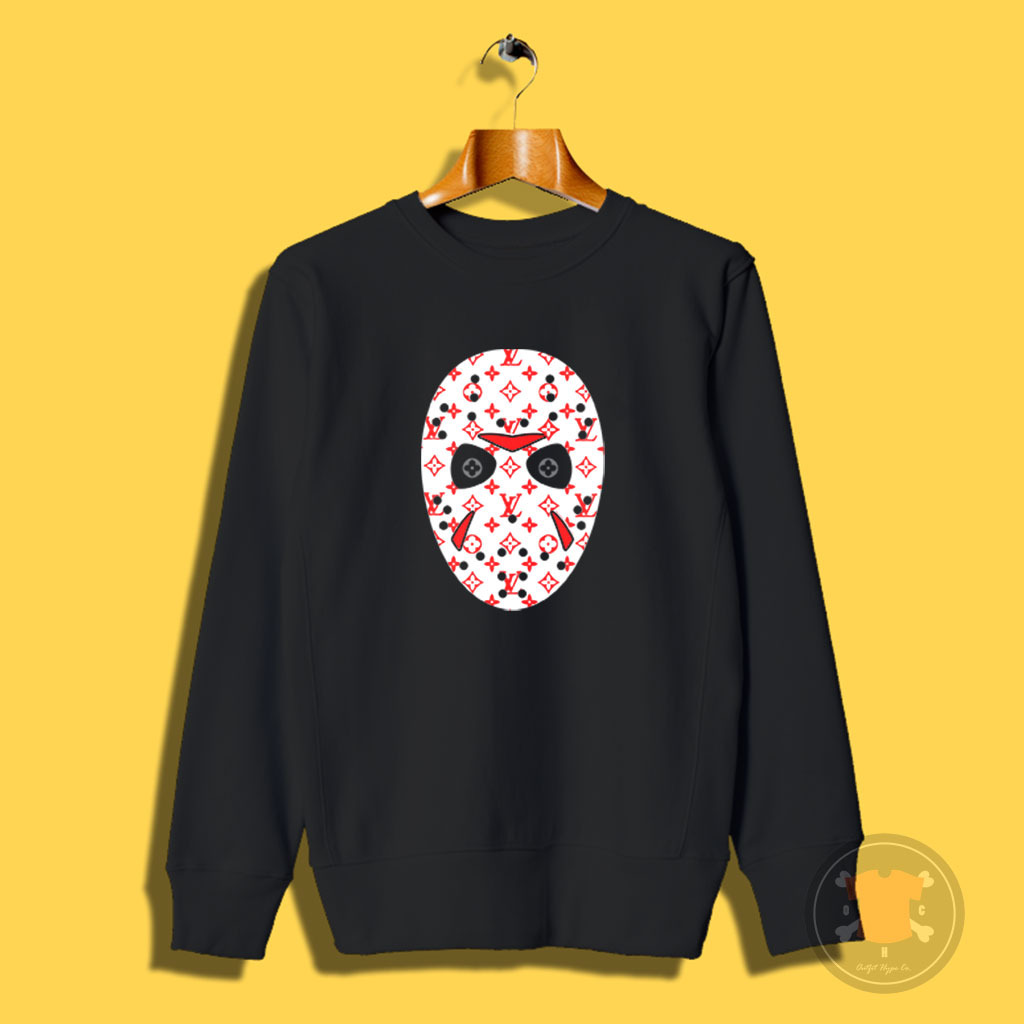 Find Outfit Jason Voorhees Mask Lv Monogram Sweatshirt for Today 