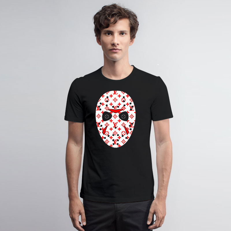 Jason Voorhees Mask Lv Monogram 90s T Shirt Style 