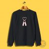 Lovely Heart Pink Ballet Slippers Sweatshirt