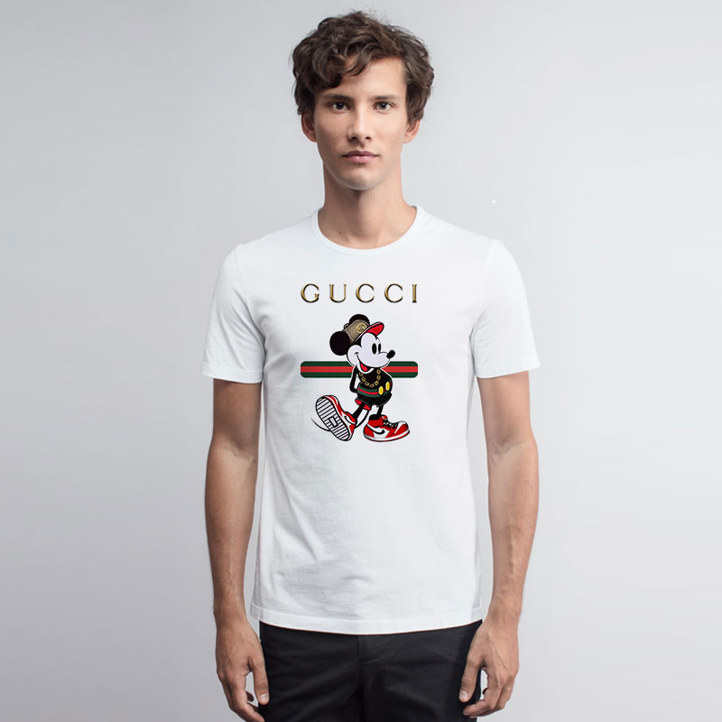 Find Outfit Mickey Mouse Gucci Stripe T-Shirt for Today 
