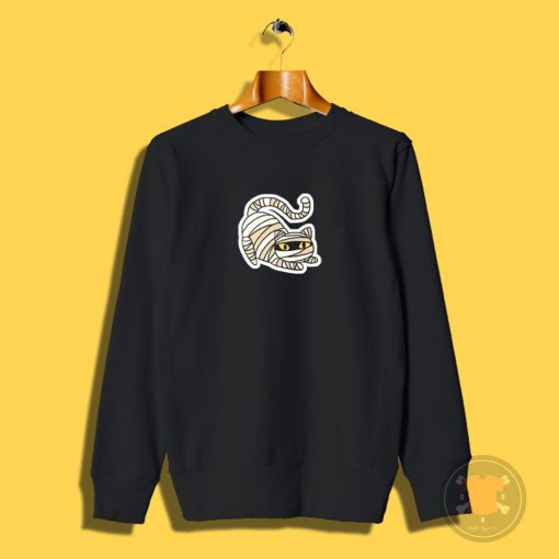 Mummy Cat Halloween Sweatshirt
