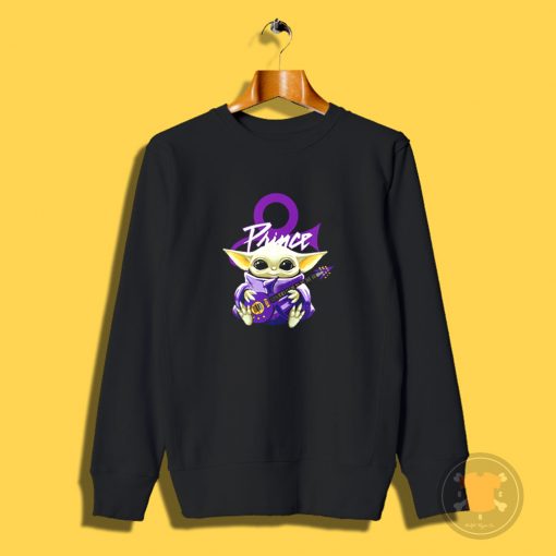 Prince Baby Yoda Hug Guitar Sweatshirt