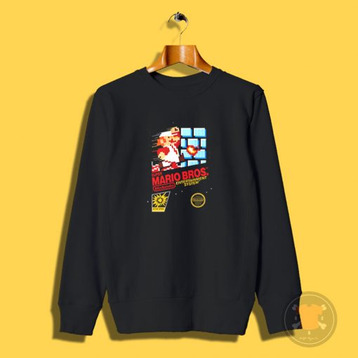 Retro Super Mario Brothers Nintendo Game Cover Sweatshirt