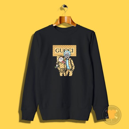 Rick and Morty Wearing Gucci Sweatshirt