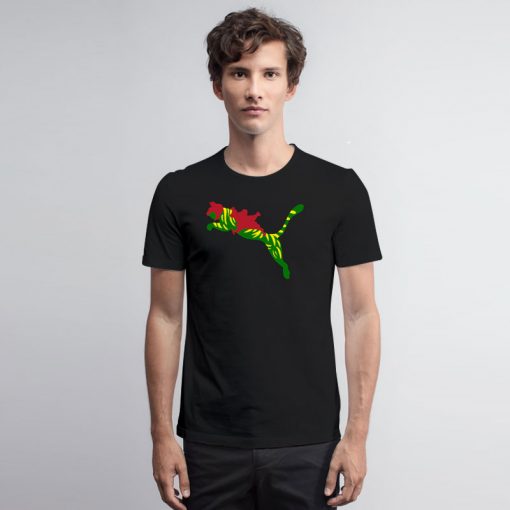 Striped Battle Puma T Shirt