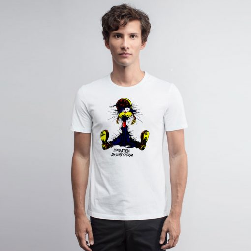 The Cat Operation Desert Storm Cartoon T Shirt