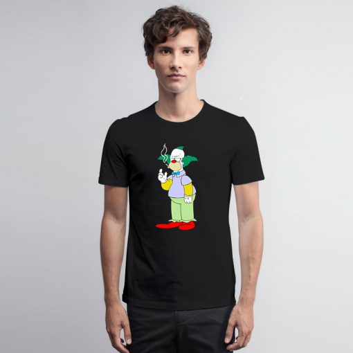 The Simpsons Krusty Clown Smoking T Shirt