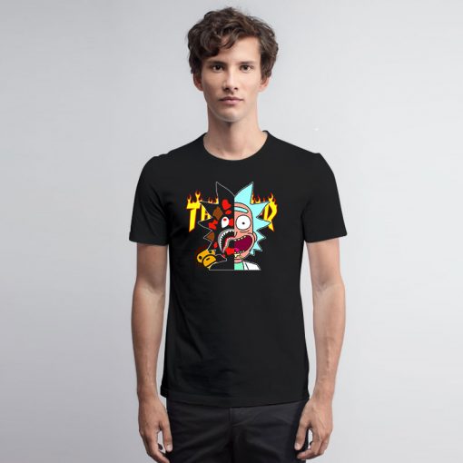 Thrasher Bape Rick Morty T Shirt