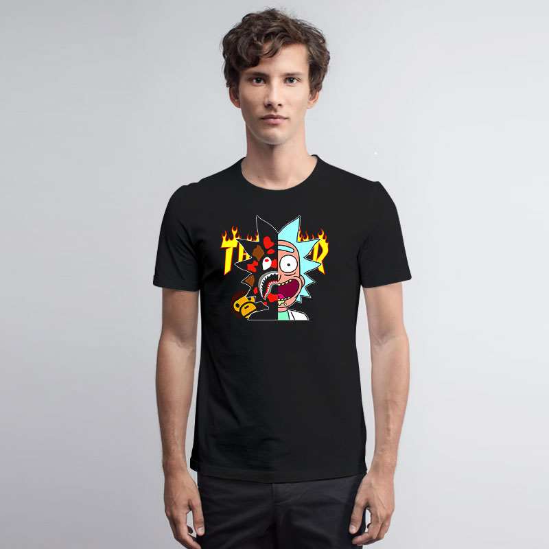 Rick and morty thrasher hoodie hotsell