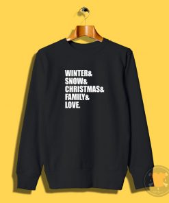 family love christmas Sweatshirt
