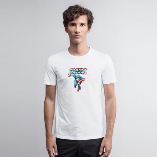 Captain America On The Run T Shirt