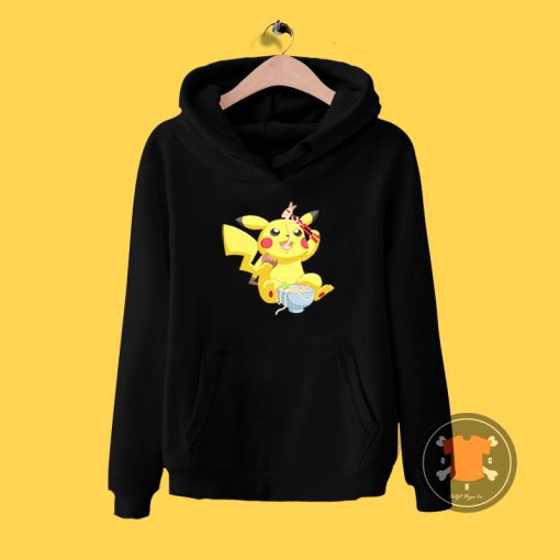 Pikachu Eating Ramen Hoodie