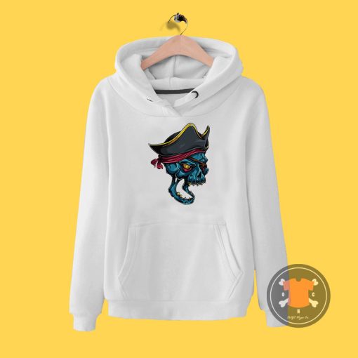 Pirate Skull Blue Hoodie