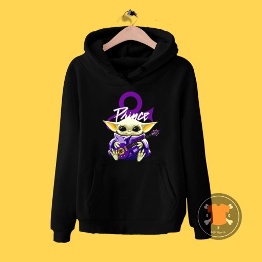 Prince Baby Yoda Hug Guitar Hoodie