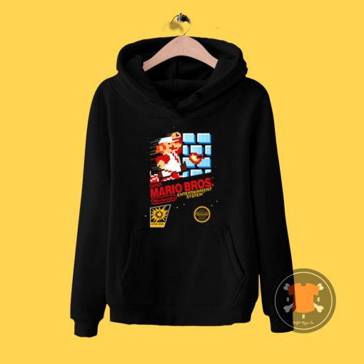 Retro Super Mario Brothers Nintendo Game Cover Hoodie