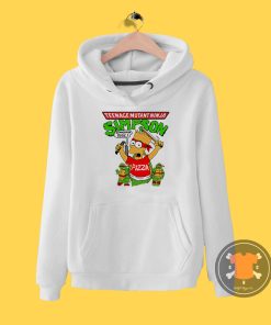 Vintage 90s Bart Simpson TMNT Teenage Mutant Ninja Turtles Hoodie
