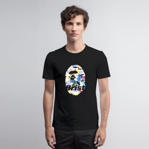 BAPE x F.C.R.B. Ape Head T Shirt