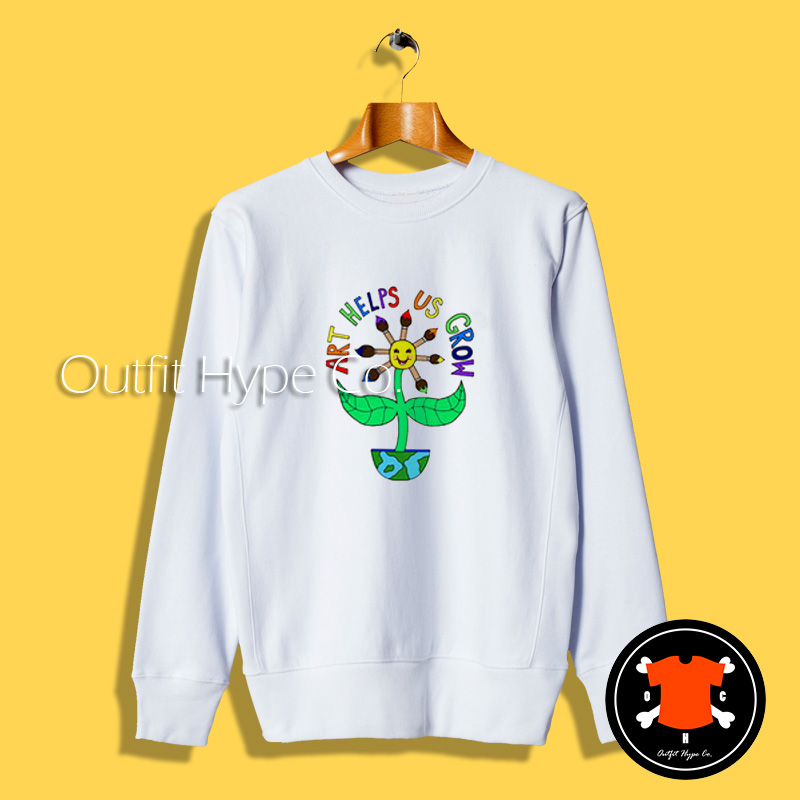Art Helps Us Grow Graphic Sweatshirt