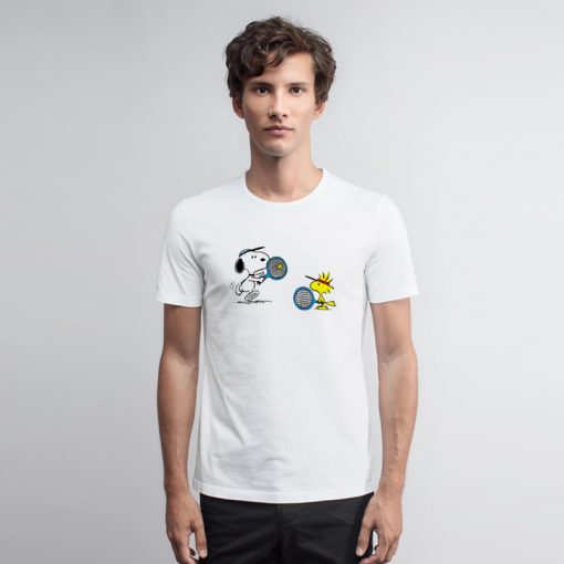 Snoopy and Woodstock Tennis T Shirt