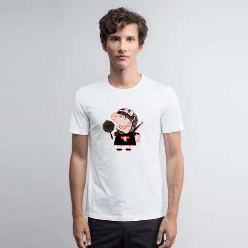 Funny Peppa Pig PUBG T Shirt