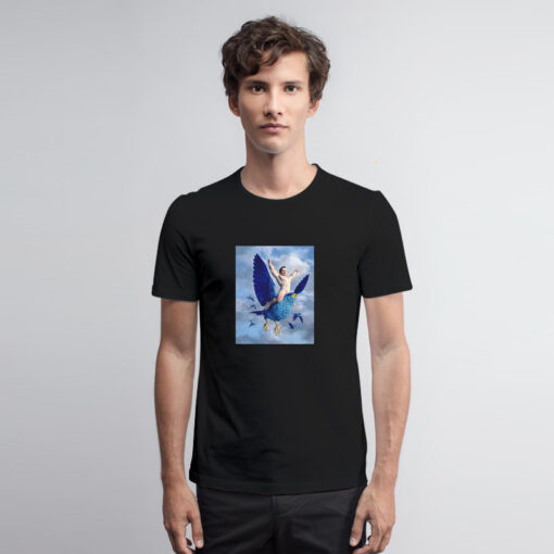 Musk Ridding Twitter Bird Art T Shirt