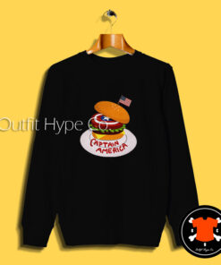 Marvel Captain America Burger Sweatshirt