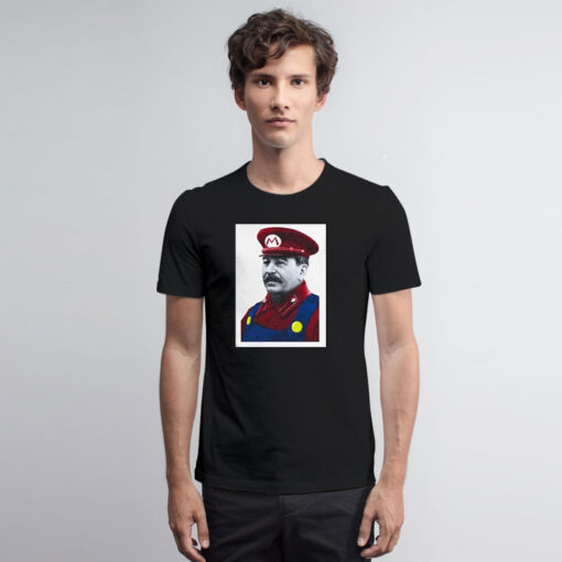 Funny Stalin Mario Cool Vintage T Shirt