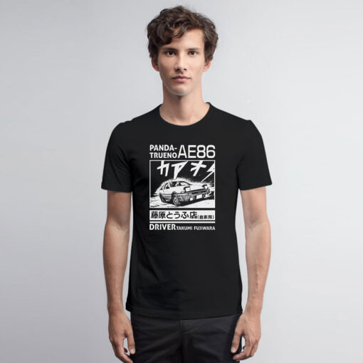 Initial D Panda Trueno Driver Takumi Fujiwara T Shirt