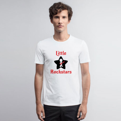 Kids Boys Girls Birthday Rockstar Royal Skull Metallic Punkc T Shirt