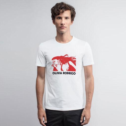 Olivia Rodrigo Guts Red Stencil T Shirt