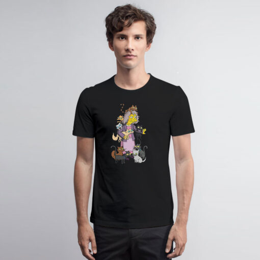 The Simpsons Crazy Cat Lady T Shirt