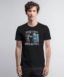 United States Space Force Astronaut Punching Alien T Shirt
