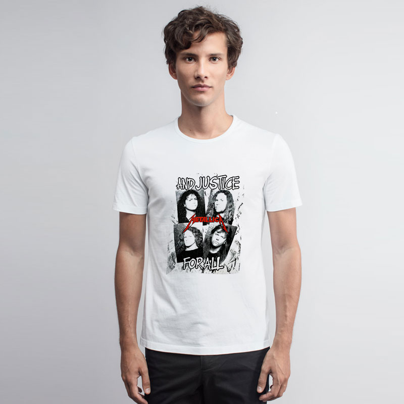 Vintage Metallica Band And Justice For All T Shirt