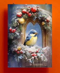 Bird Christmas Day Poster