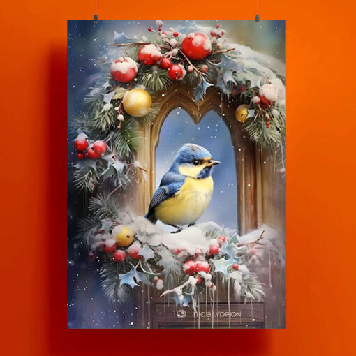 Bird Christmas Day Poster