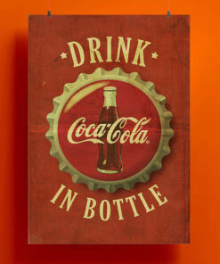 Coca Cola In Bottle Poster