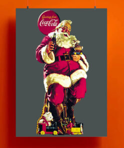 Coke Cola Santa Christmas Poster