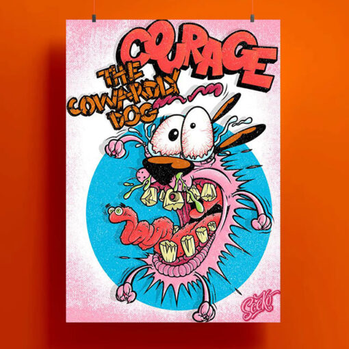 Courage The Cowardly Dog Poster