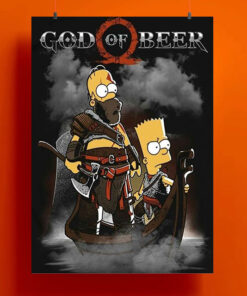 God Of Beer Simpson Poster